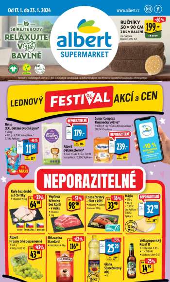 Leták Albert Supermarket - 17.1.2024 - 23.1.2024.