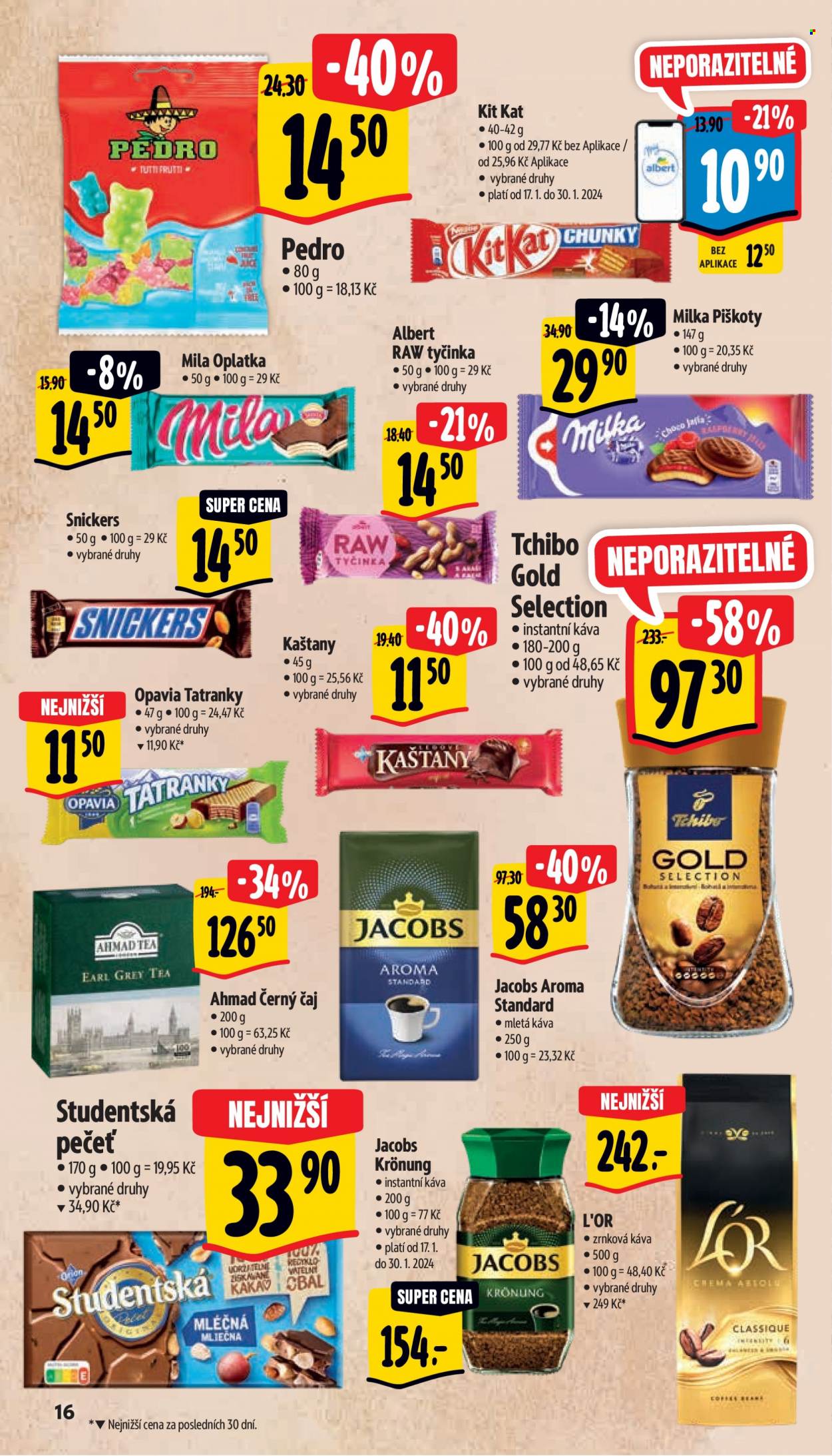 Leták Albert Supermarket - 17.1.2024 - 23.1.2024. Strana 16