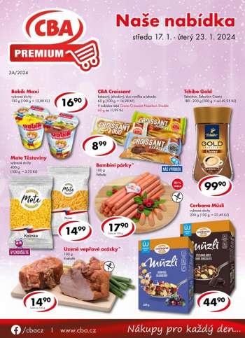 Leták CBA Premium - 17.1.2024 - 23.1.2024.