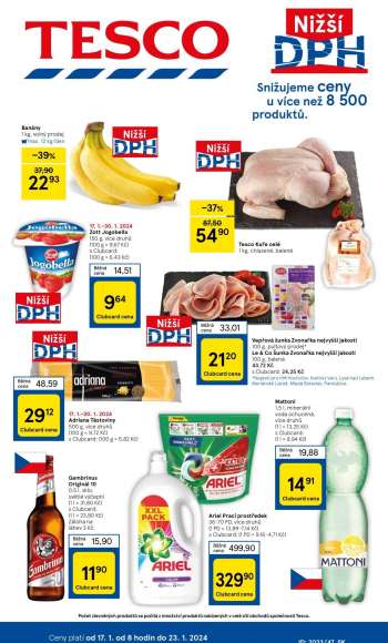 Leták TESCO - 17.1.2024 - 23.1.2024.