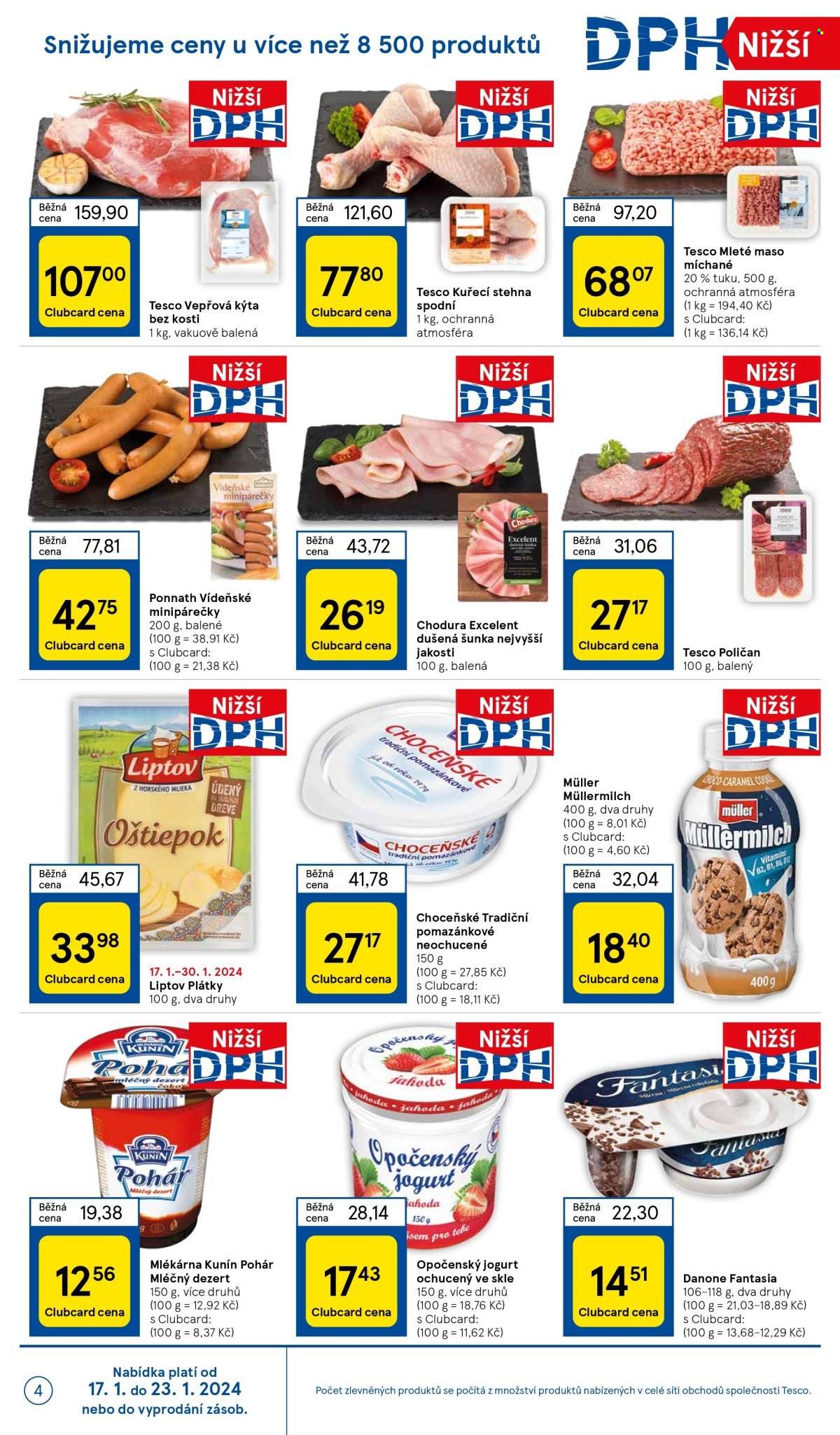 Leták TESCO supermarket - 17.1.2024 - 23.1.2024. Strana 4