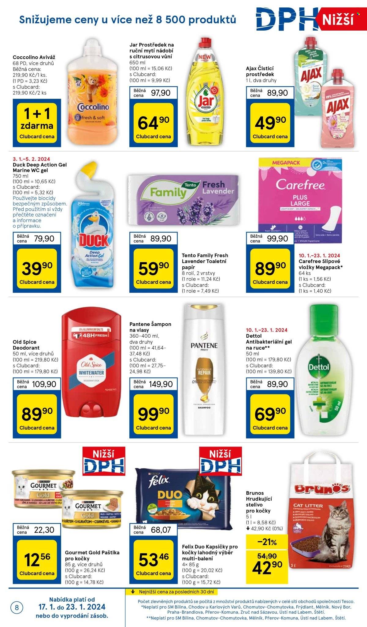 Leták TESCO supermarket - 17.1.2024 - 23.1.2024. Strana 8