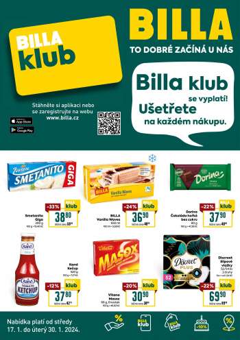 Leták BILLA - 17.1.2024 - 30.1.2024.