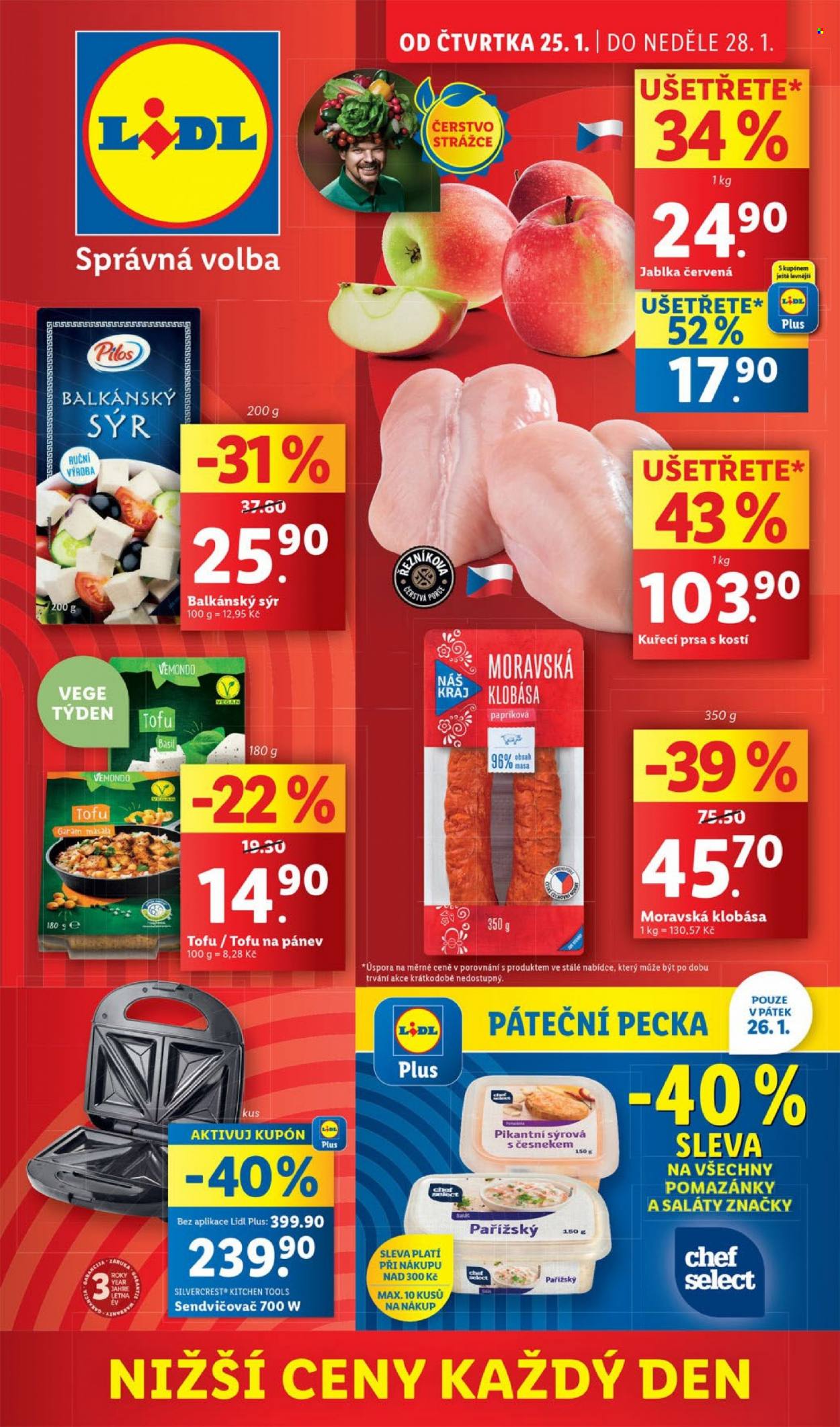 Leták Lidl - 25.1.2024 - 28.1.2024. Strana 1