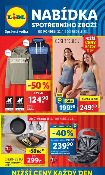 Leták Lidl - 22.1.2024 - 28.1.2024.