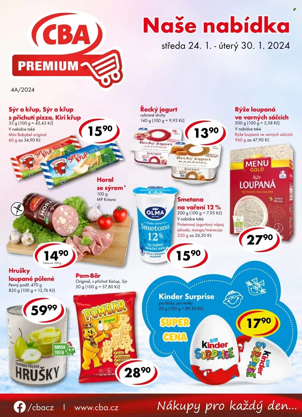 Leták CBA Premium - 24.1.2024 - 30.1.2024. Strana 1