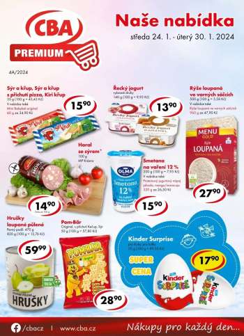 Leták CBA Premium - 24.1.2024 - 30.1.2024.