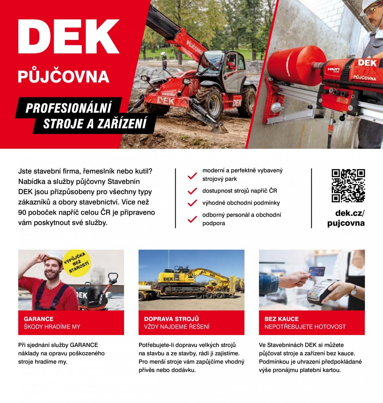 Leták DEK. Strana 2