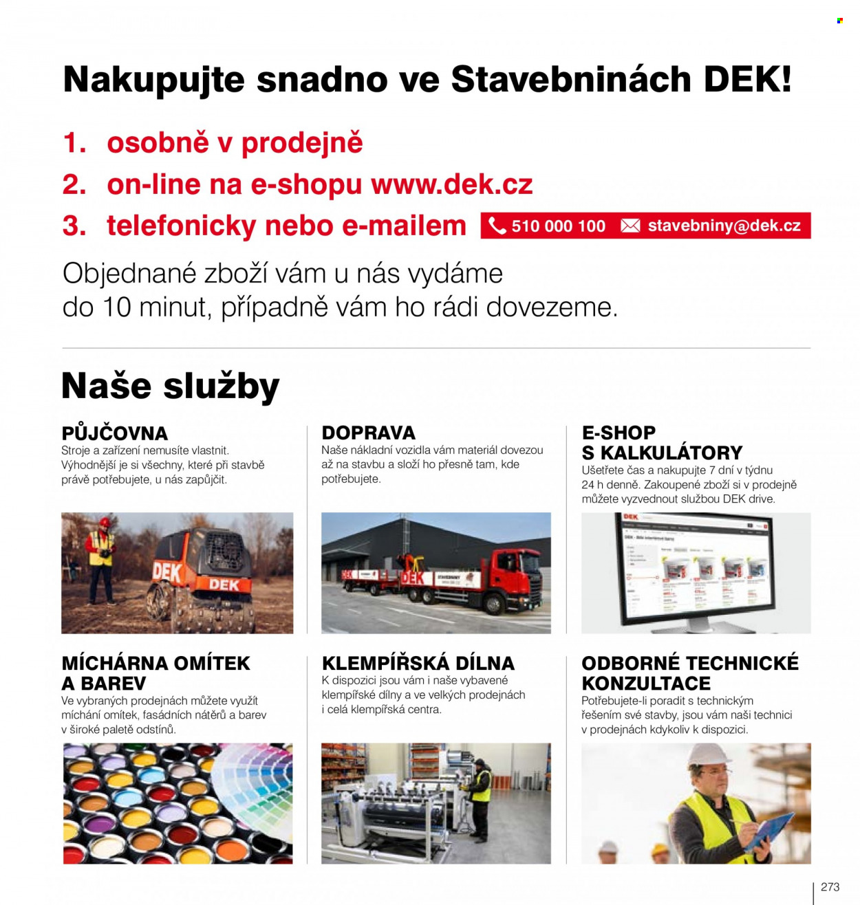 Leták DEK. Strana 275