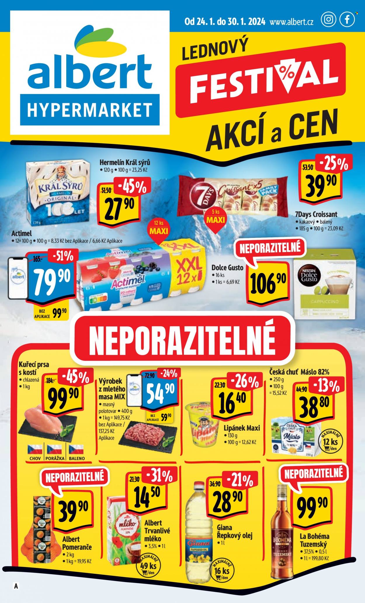 Leták Albert Hypermarket - 24.1.2024 - 30.1.2024. Strana 1