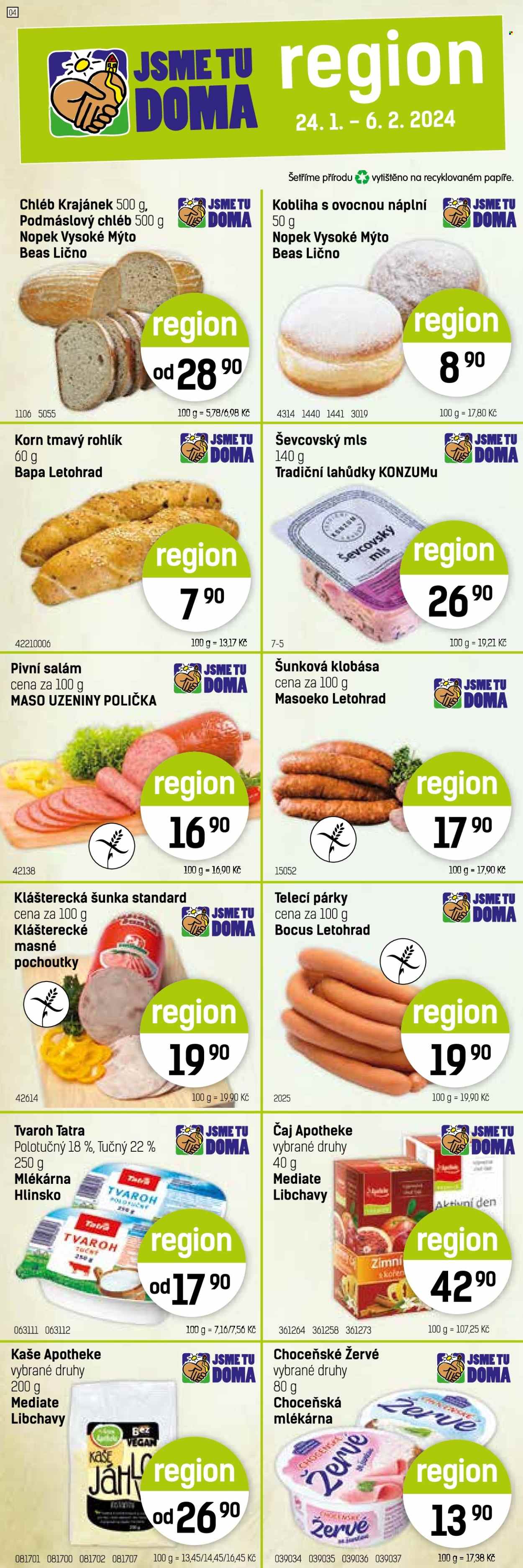 Leták Konzum - 24.1.2024 - 6.2.2024. Strana 2