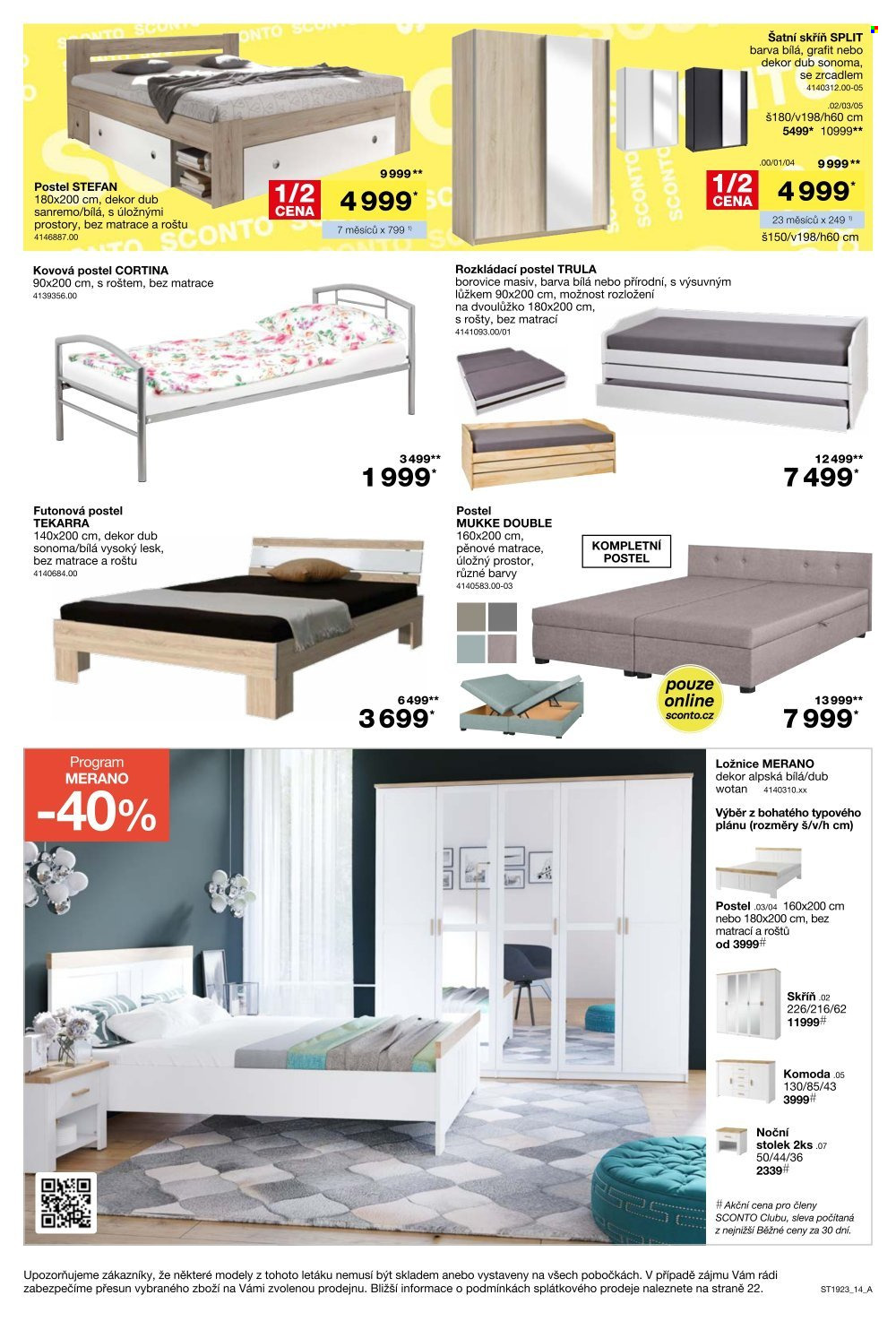 Leták SCONTO NÁBYTEK - 24.1.2024 - 20.2.2024. Strana 14