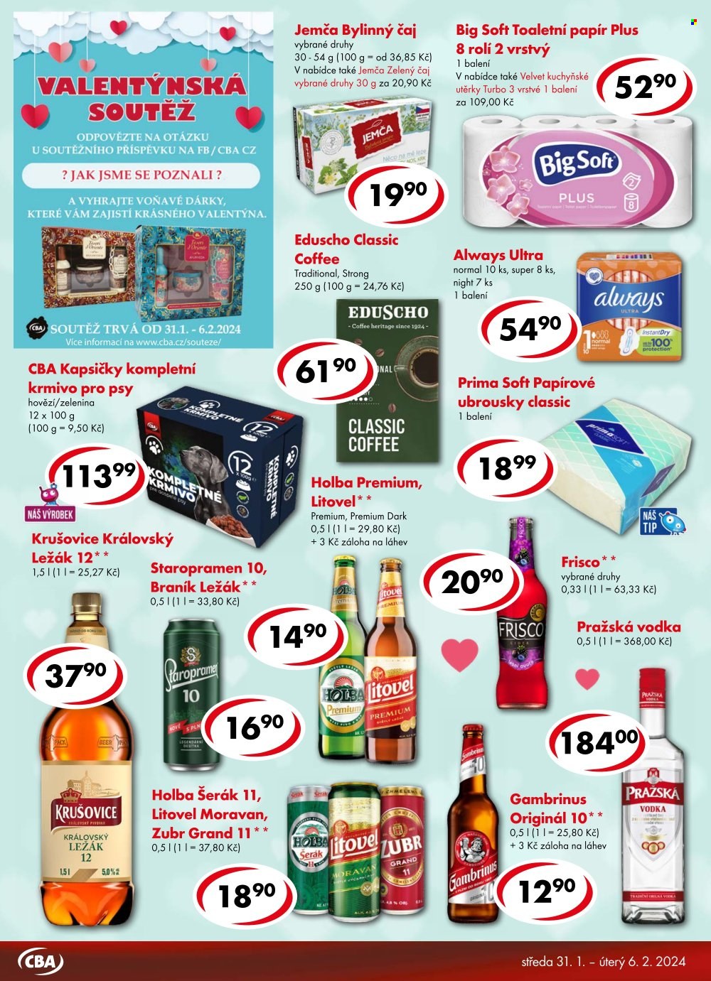 Leták CBA Premium - 31.1.2024 - 6.2.2024. Strana 6
