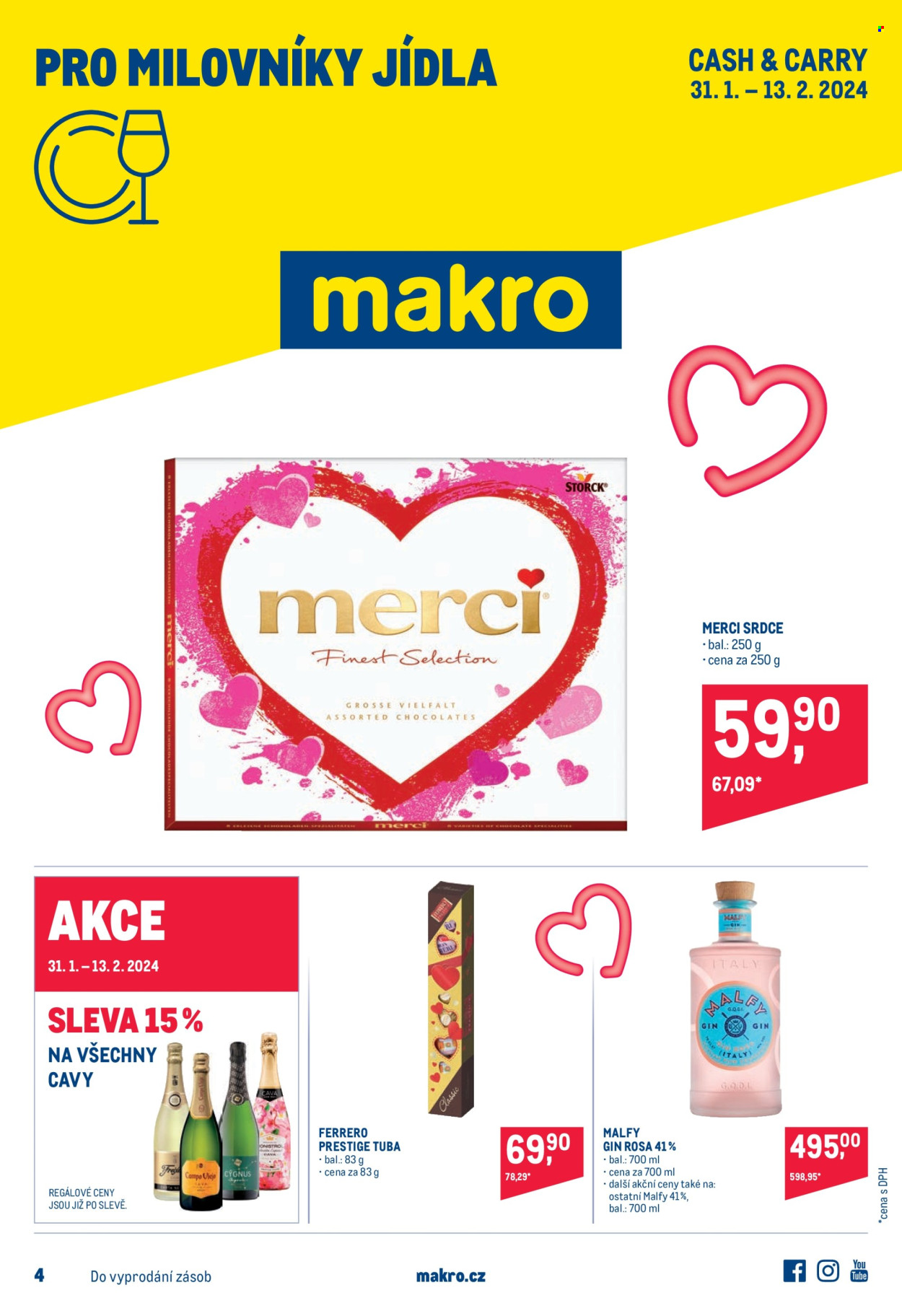 Leták MAKRO - 31.1.2024 - 13.2.2024. Strana 1