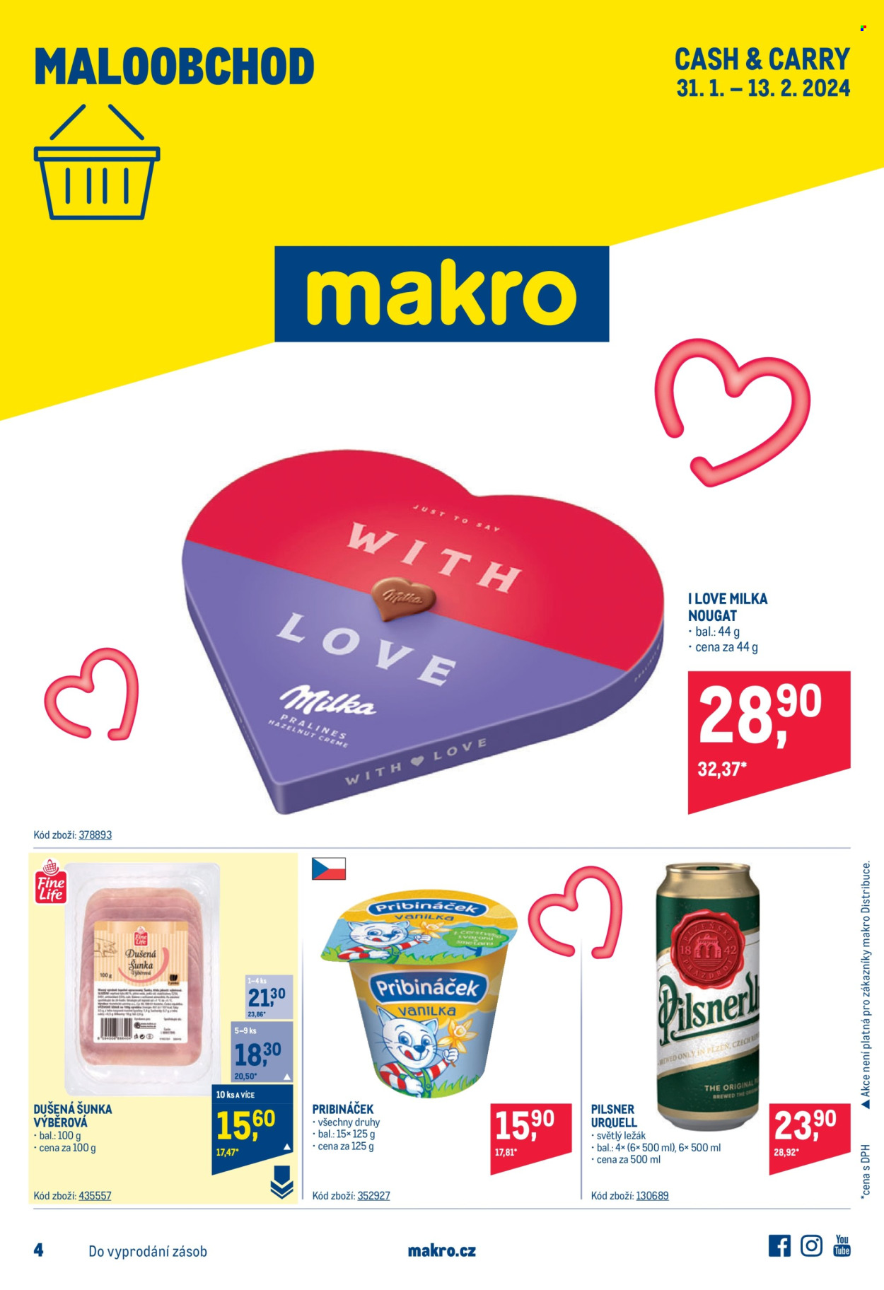 Leták MAKRO - 31.1.2024 - 13.2.2024. Strana 1