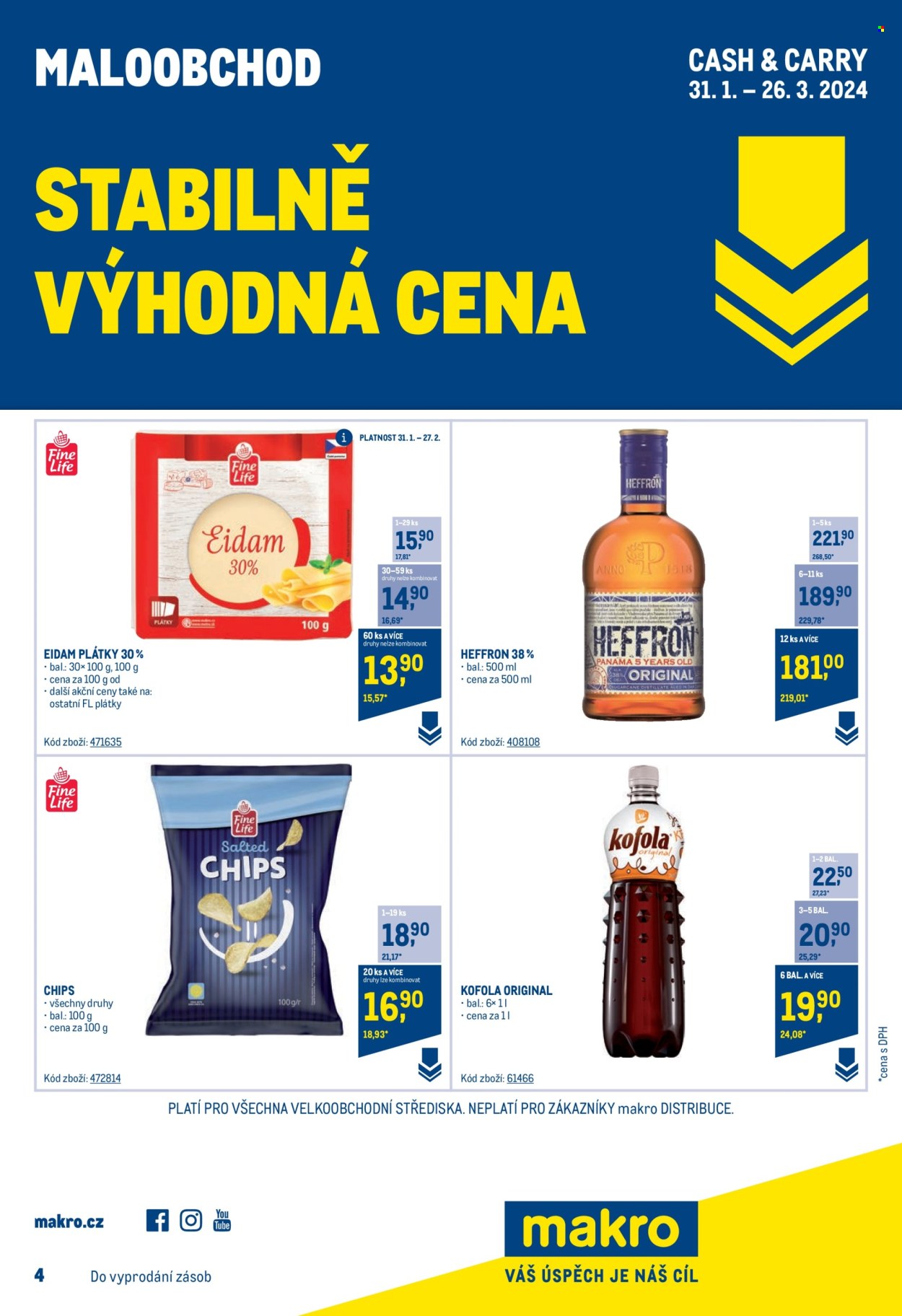 Leták MAKRO - 31.1.2024 - 26.3.2024. Strana 1