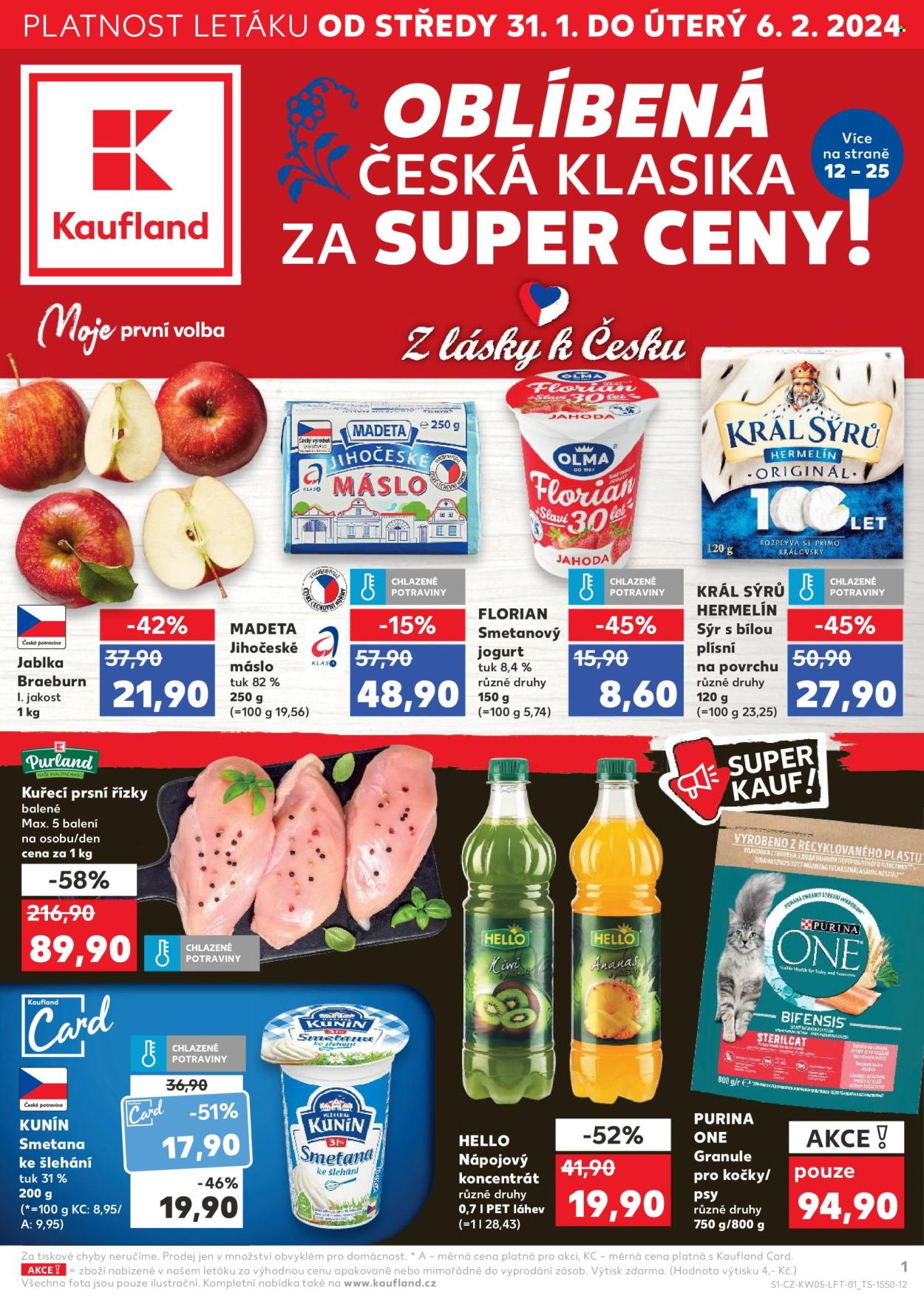 Leták Kaufland - 31.1.2024 - 6.2.2024. Strana 1