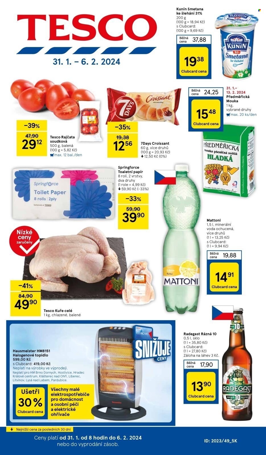 Leták TESCO - 31.1.2024 - 6.2.2024. Strana 1