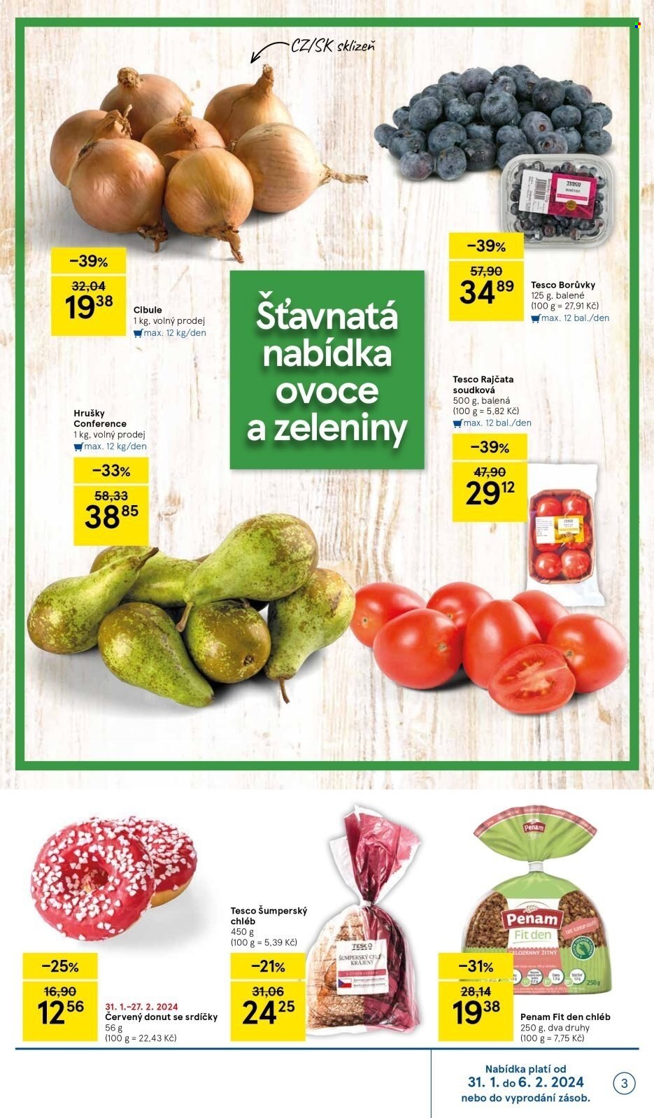 Leták TESCO supermarket - 31.1.2024 - 6.2.2024. Strana 3