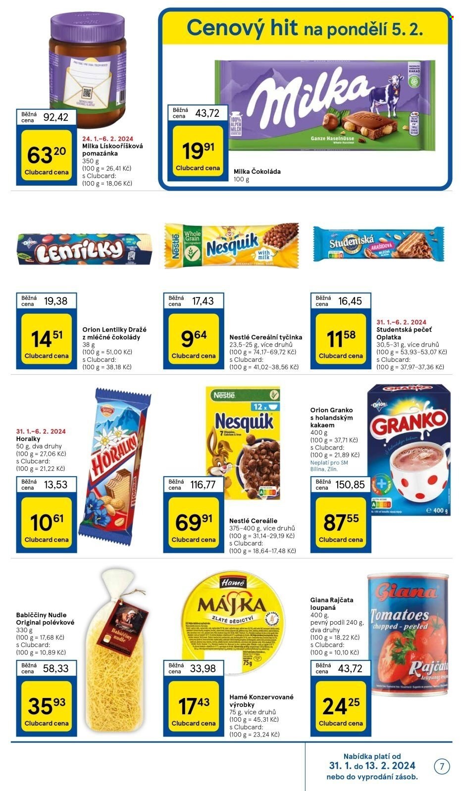 Leták TESCO supermarket - 31.1.2024 - 6.2.2024. Strana 7