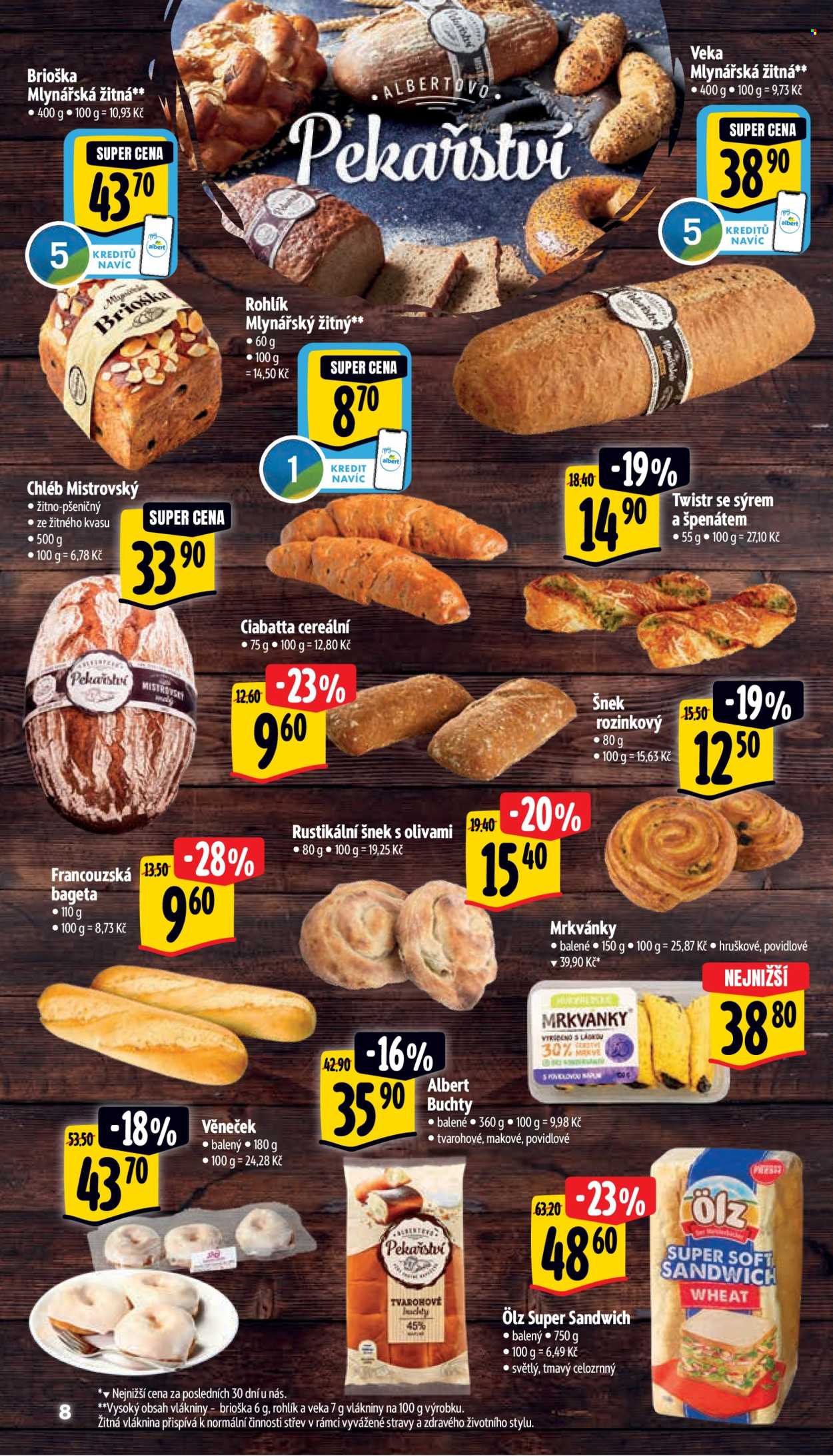 Leták Albert Supermarket - 31.1.2024 - 6.2.2024. Strana 8