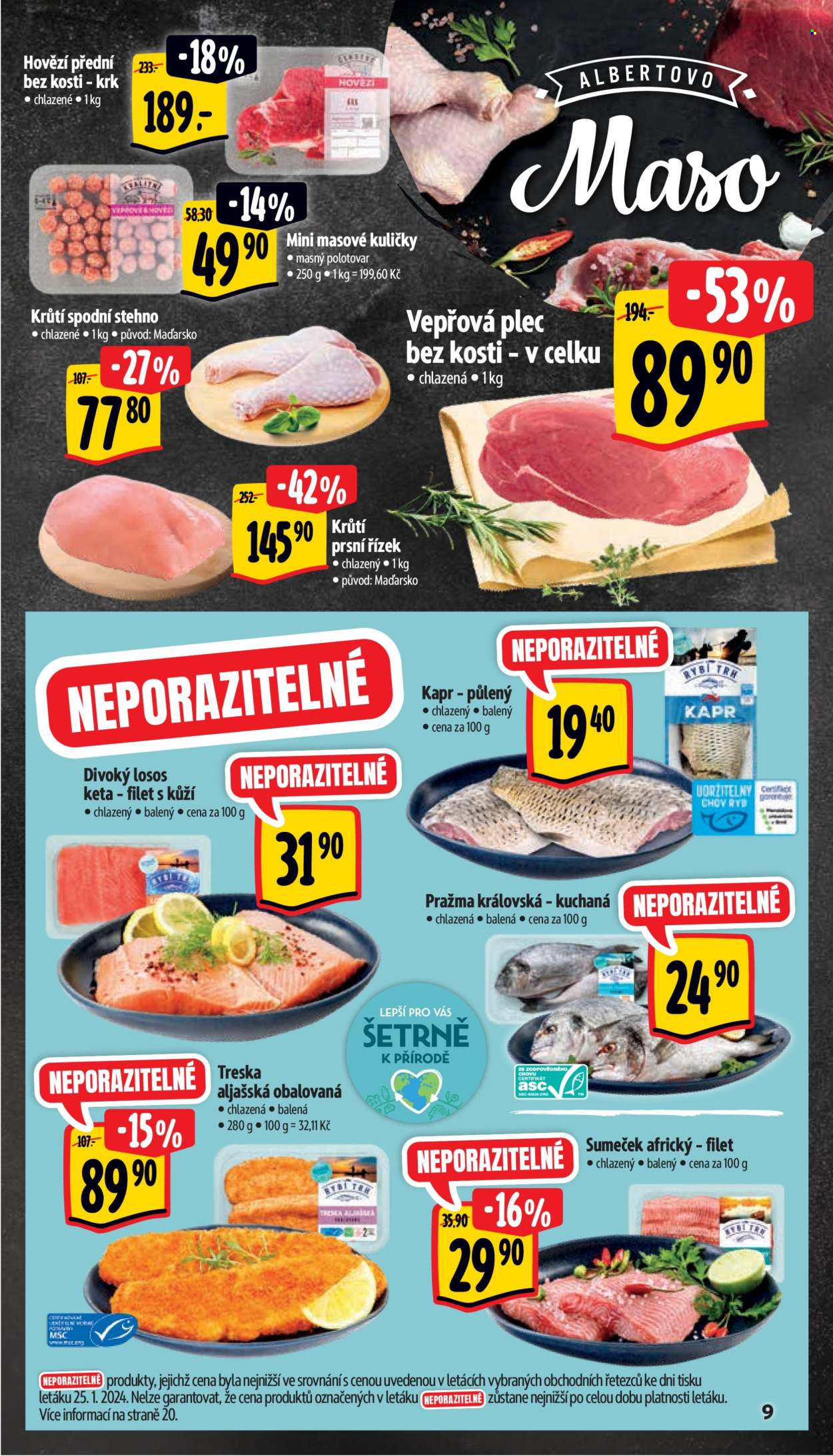 Leták Albert Supermarket - 31.1.2024 - 6.2.2024. Strana 9