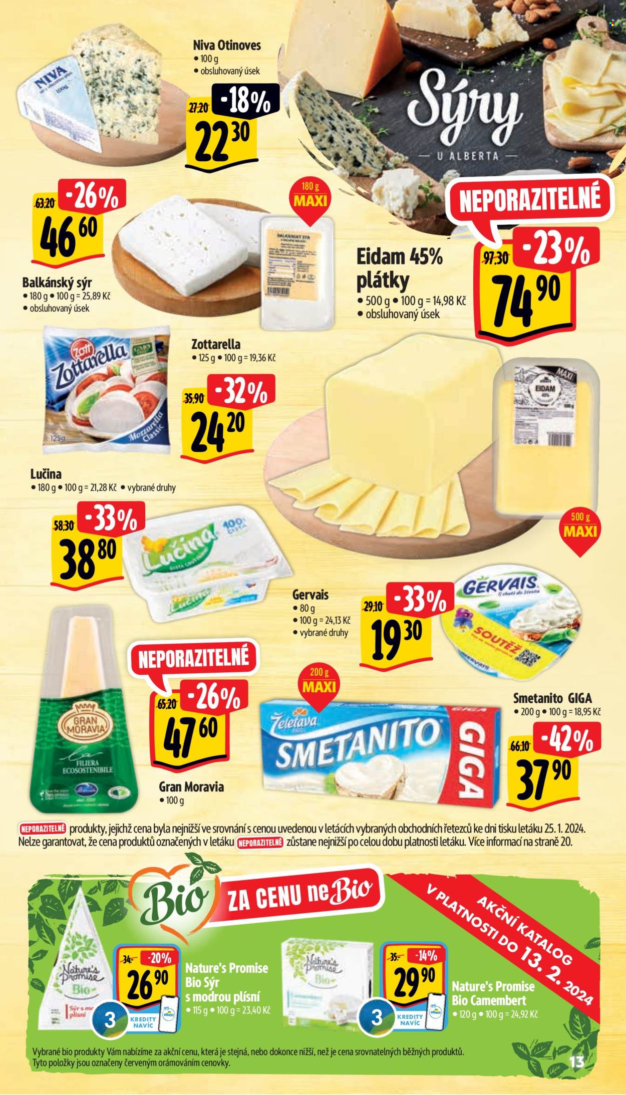 Leták Albert Supermarket - 31.1.2024 - 6.2.2024. Strana 13