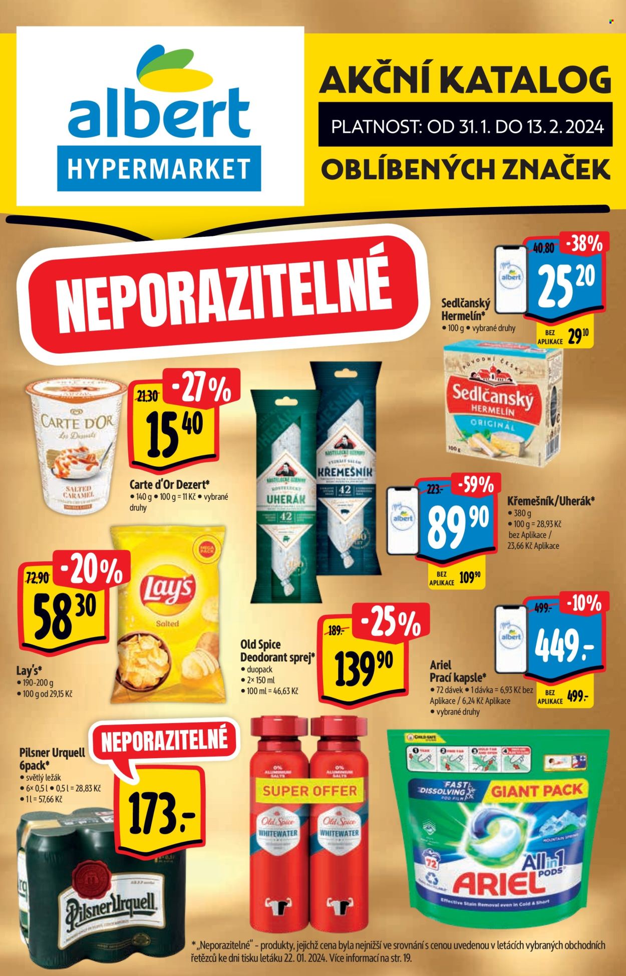 Leták Albert Hypermarket - 31.1.2024 - 13.2.2024. Strana 1