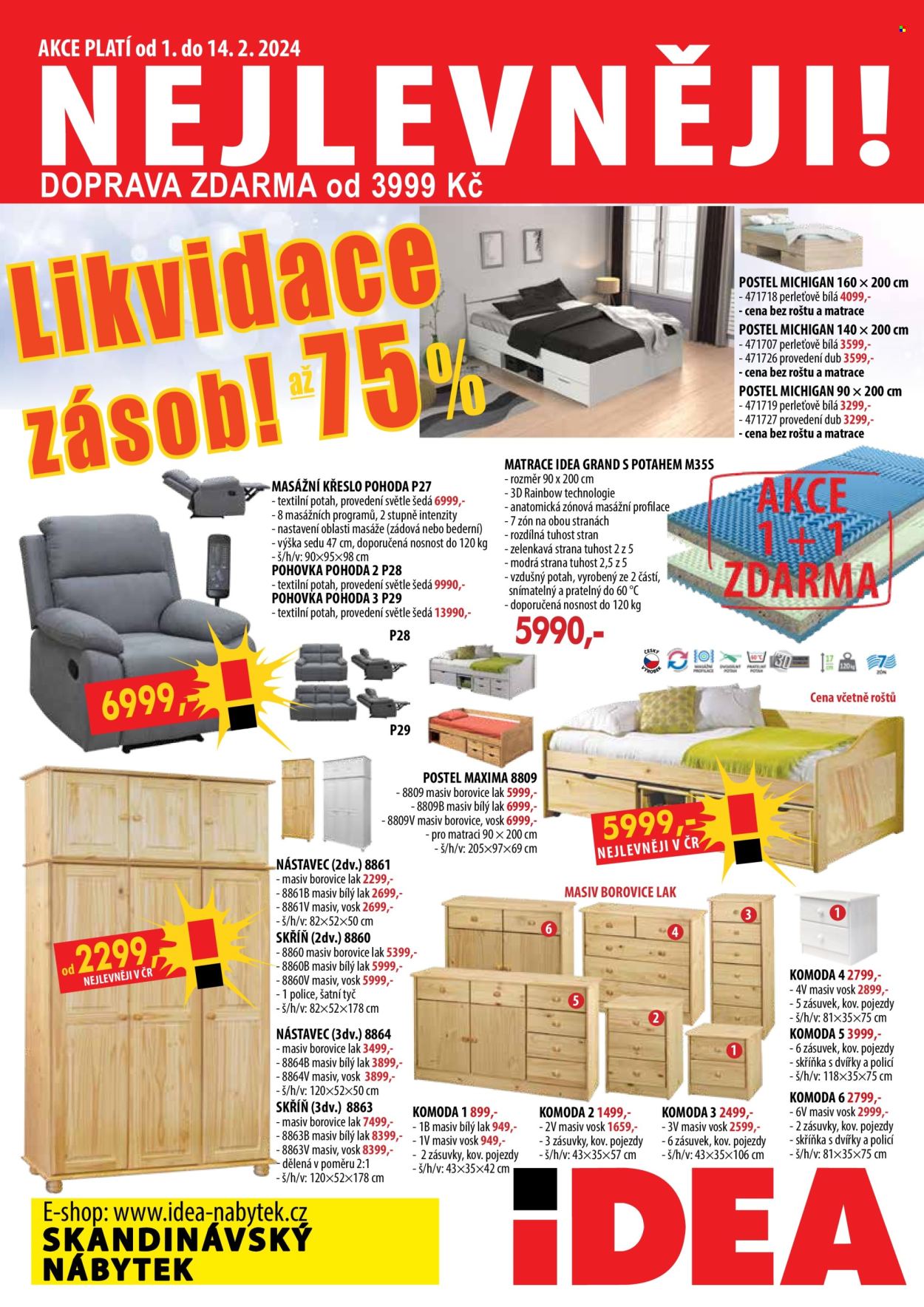 Leták IDEA nábytek - 1.2.2024 - 14.2.2024. Strana 1