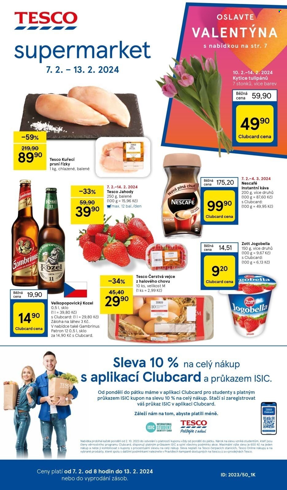 Leták TESCO supermarket - 7.2.2024 - 13.2.2024. Strana 1