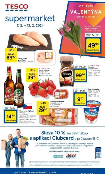 Leták TESCO supermarket - 7.2.2024 - 13.2.2024.