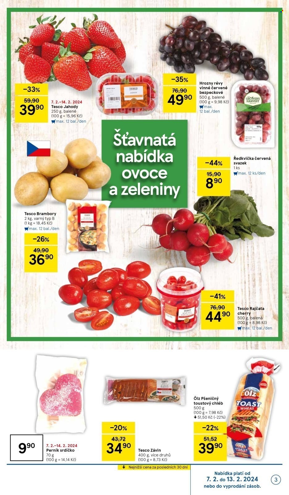 Leták TESCO supermarket - 7.2.2024 - 13.2.2024. Strana 3