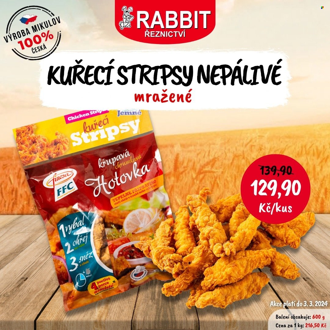 Leták RABBIT řeznictví - 4.2.2024 - 3.3.2024. Strana 1