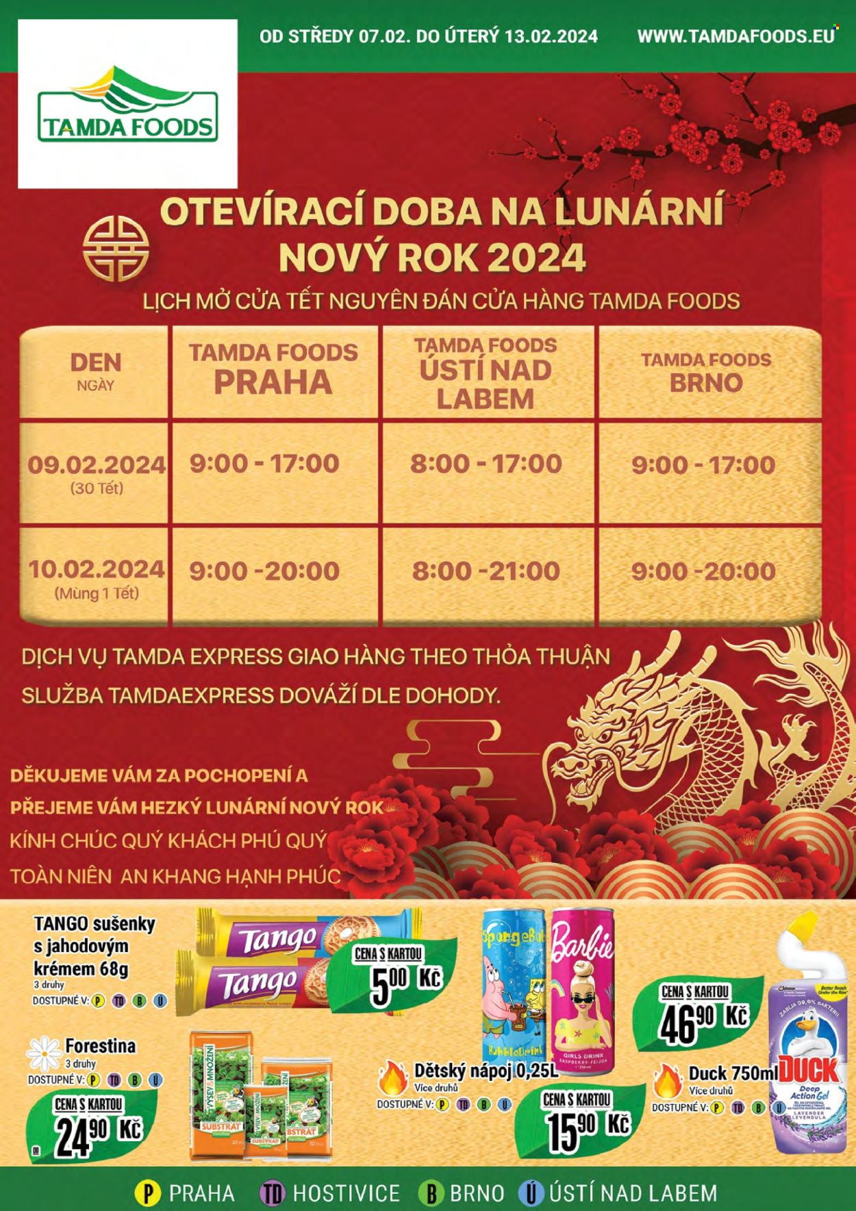 Leták Tamda Foods - 7.2.2024 - 13.2.2024. Strana 1