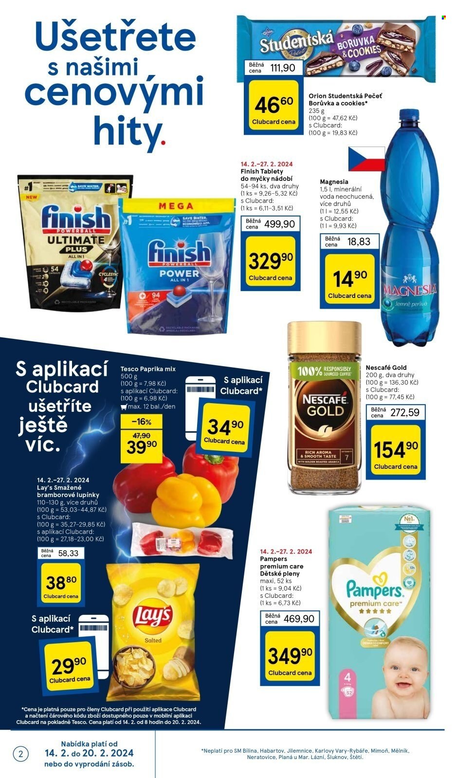 Leták TESCO supermarket - 14.2.2024 - 20.2.2024. Strana 2