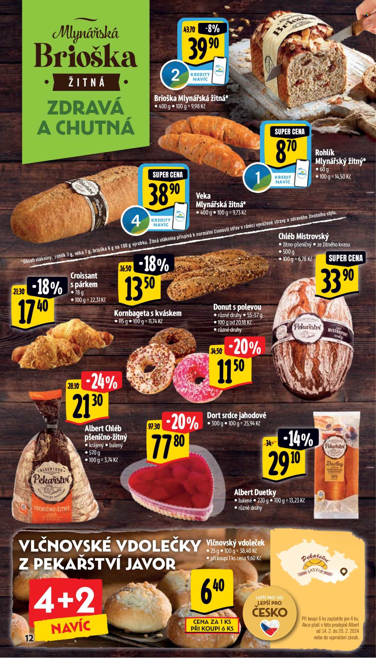 Leták Albert Supermarket - 14.2.2024 - 20.2.2024. Strana 12