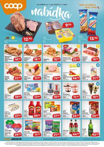 Leták coop JEDNOTA - 14.2.2024 - 27.2.2024.