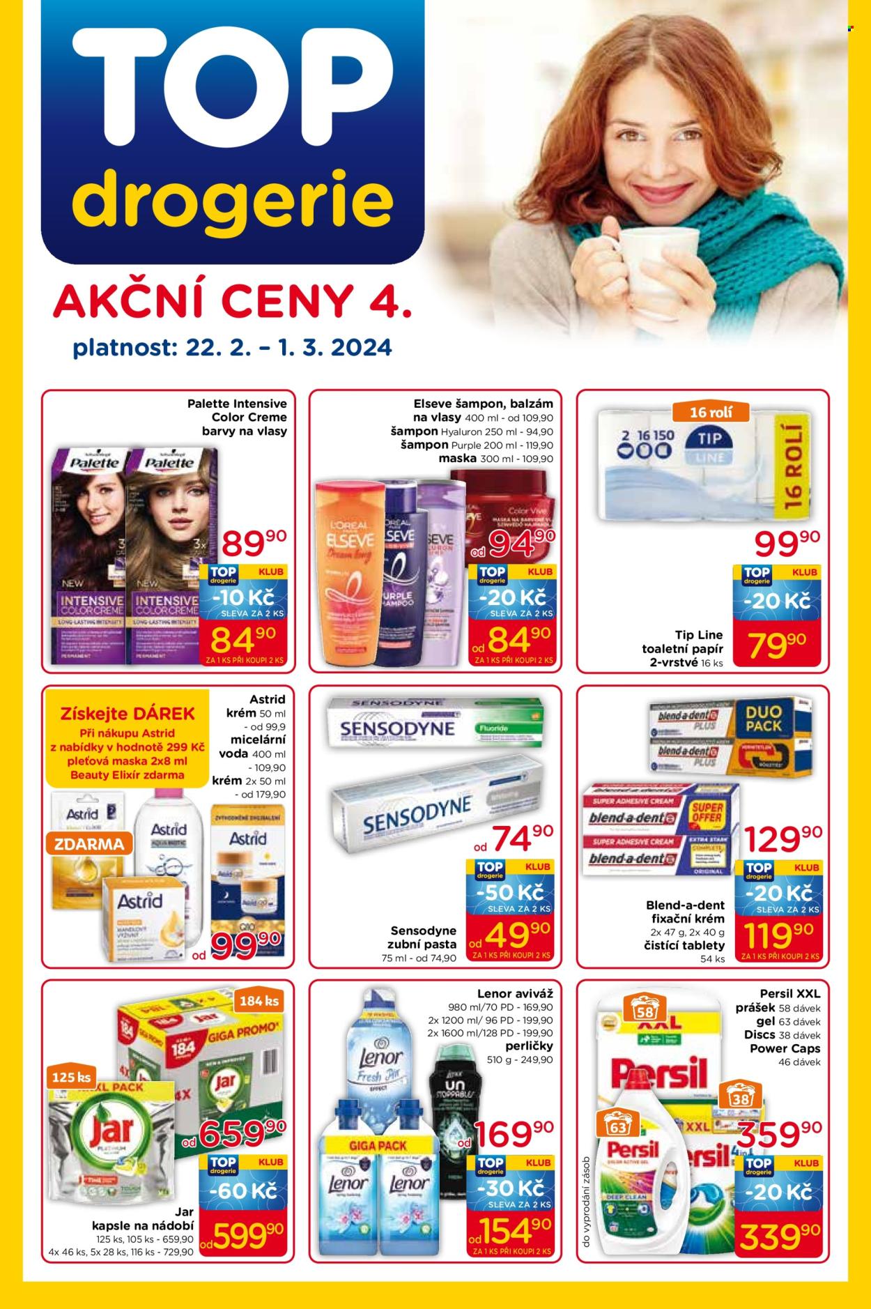Leták TOP drogerie - 22.2.2024 - 1.3.2024. Strana 1