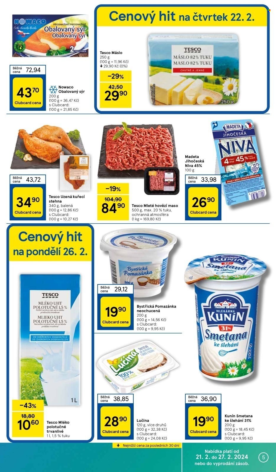 Leták TESCO supermarket - 21.2.2024 - 27.2.2024. Strana 5