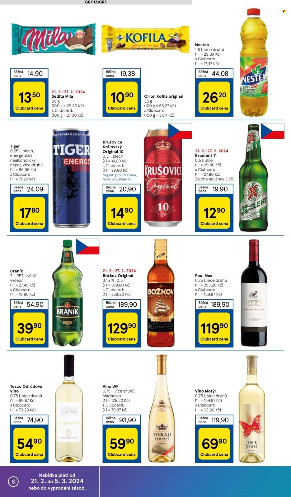 Leták TESCO supermarket - 21.2.2024 - 27.2.2024. Strana 8