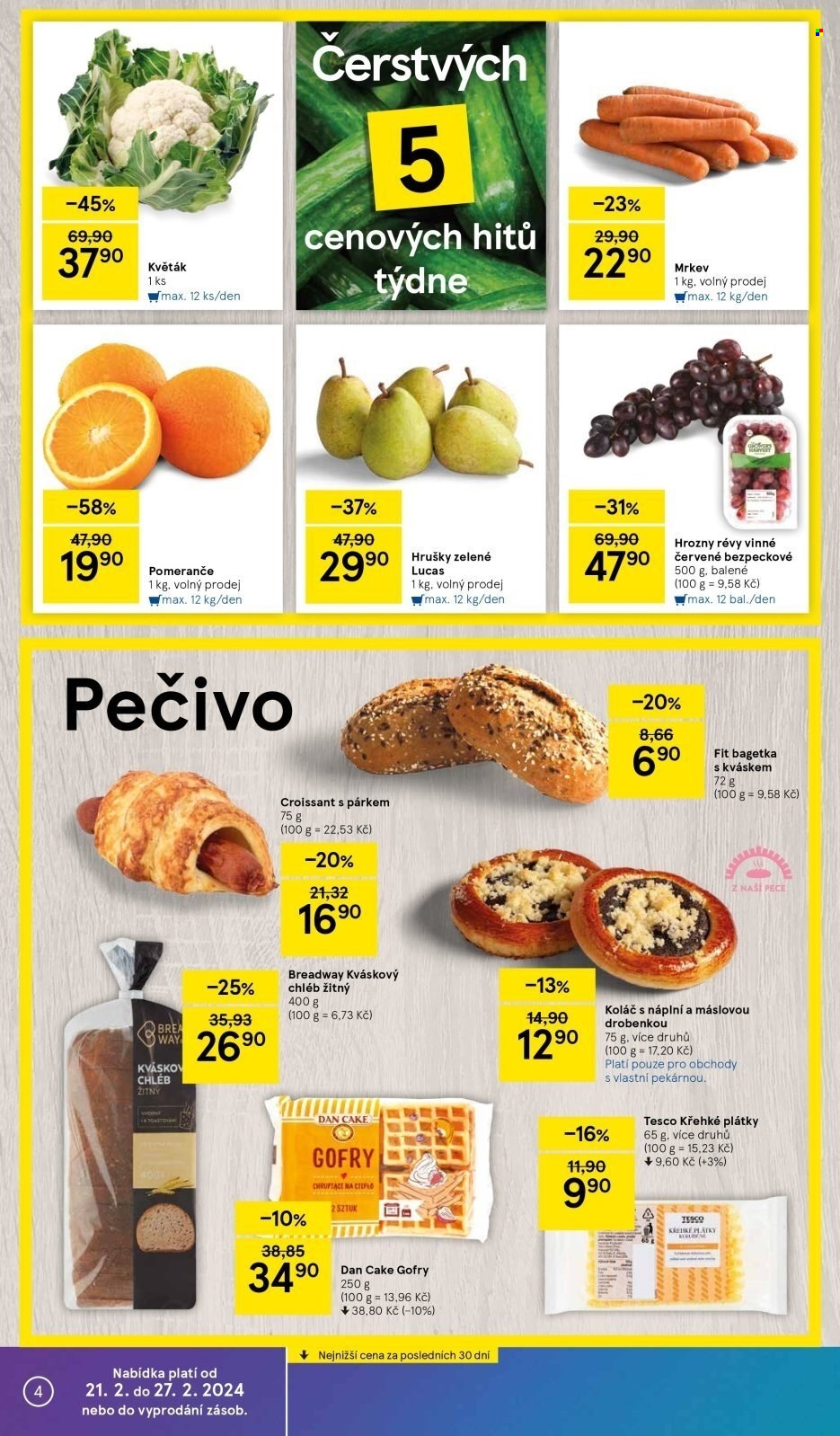 Leták TESCO - 21.2.2024 - 27.2.2024. Strana 4
