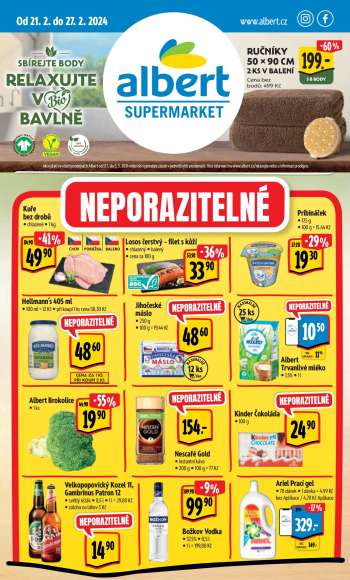 Leták Albert Supermarket - 21.2.2024 - 27.2.2024.
