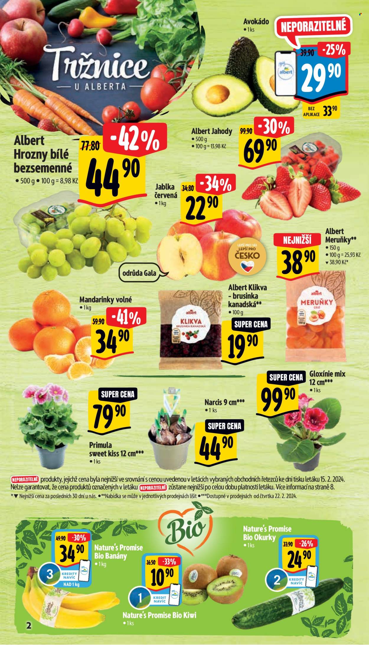 Leták Albert Supermarket - 21.2.2024 - 27.2.2024. Strana 2