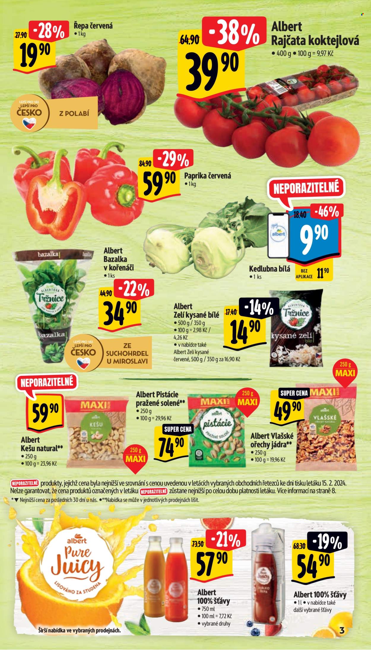 Leták Albert Supermarket - 21.2.2024 - 27.2.2024. Strana 3