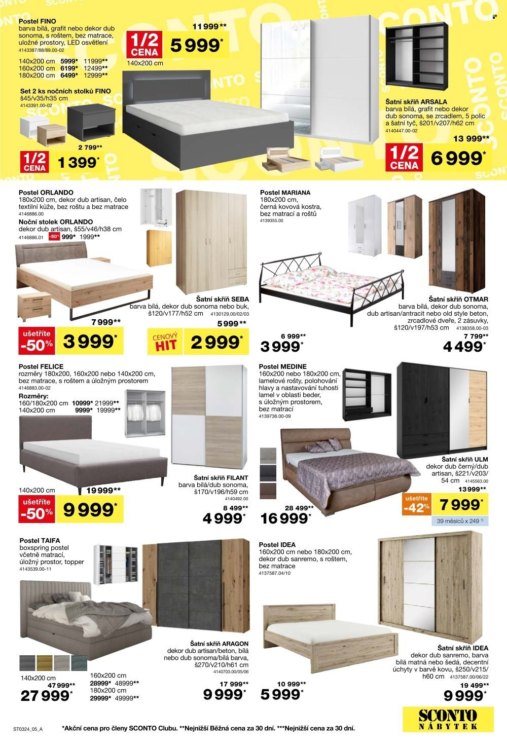 Leták SCONTO NÁBYTEK - 21.2.2024 - 19.3.2024. Strana 5