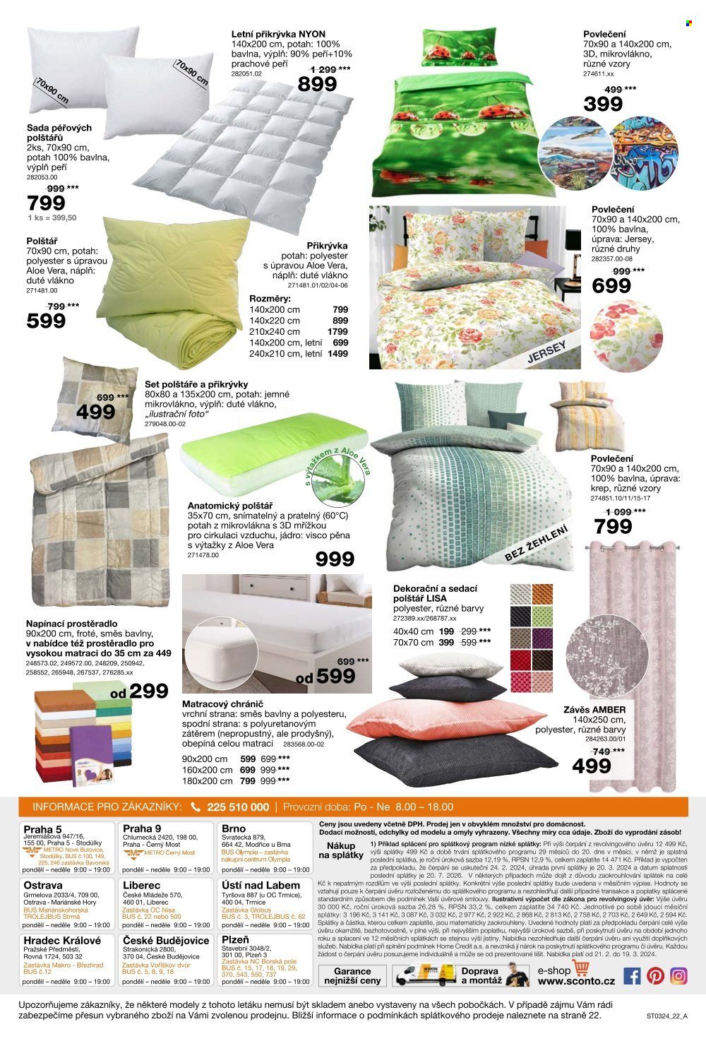 Leták SCONTO NÁBYTEK - 21.2.2024 - 19.3.2024. Strana 22