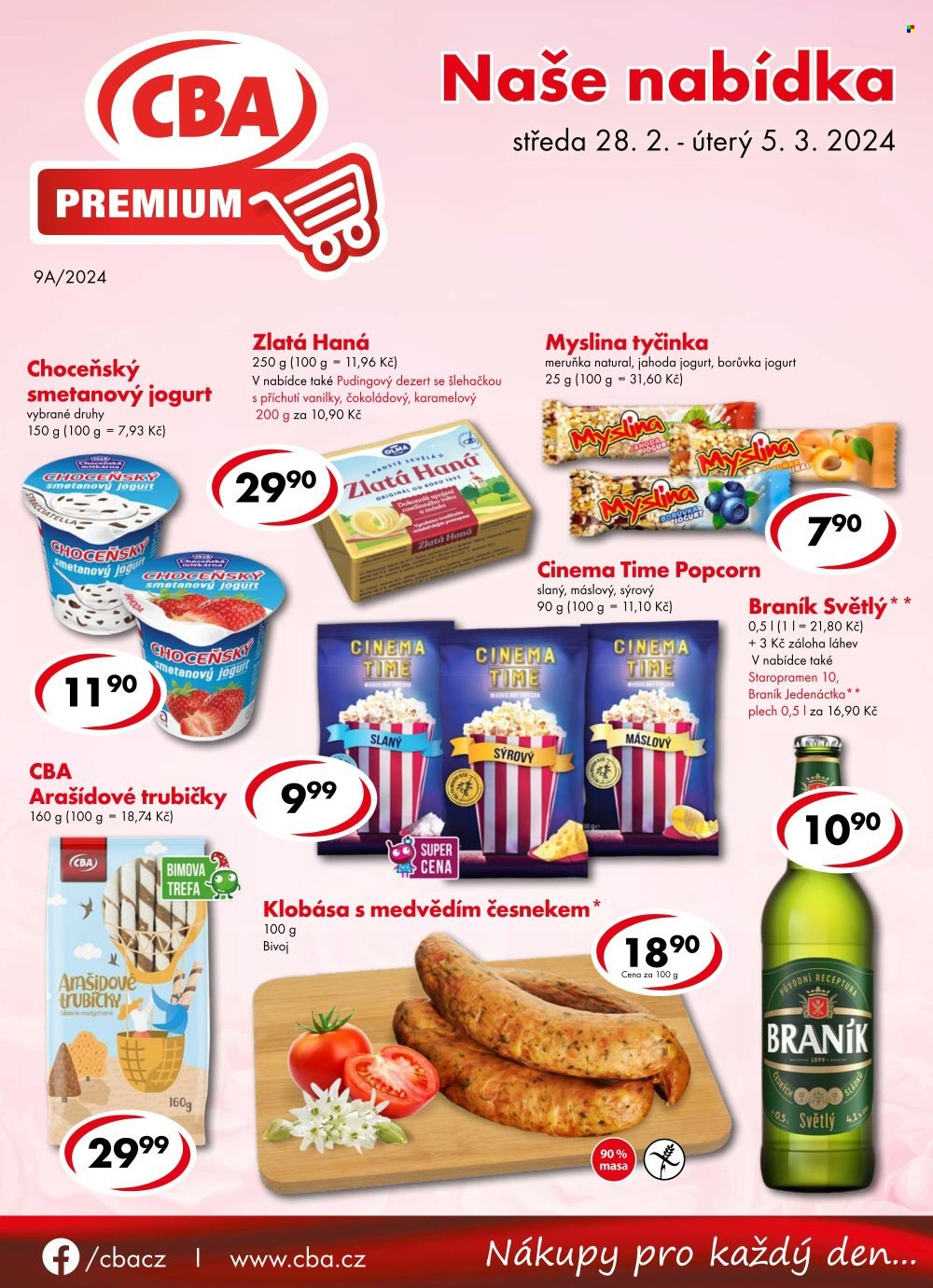 Leták CBA Premium - 28.2.2024 - 5.3.2024. Strana 1