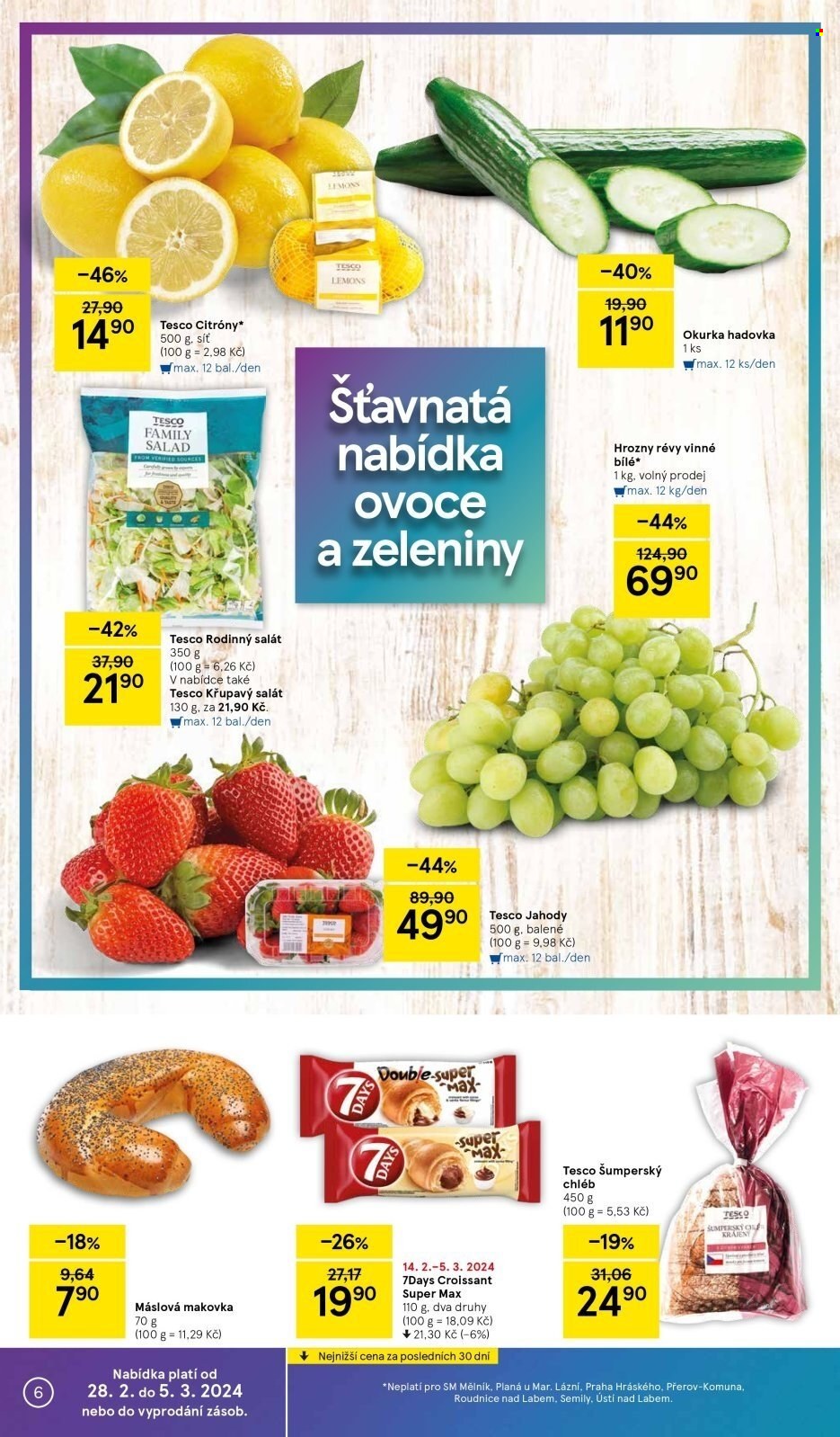 Leták TESCO supermarket - 28.2.2024 - 5.3.2024. Strana 6