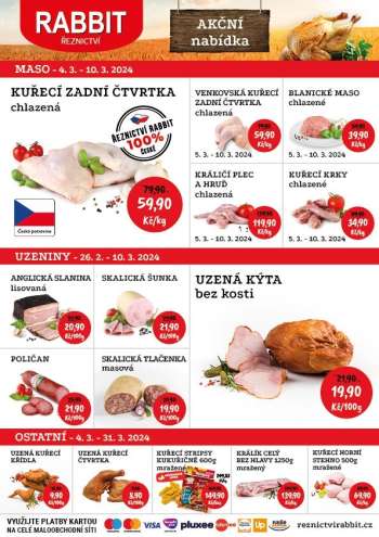 Leták RABBIT řeznictví - 4.3.2024 - 10.3.2024.