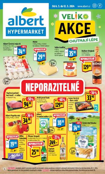 Leták Albert Hypermarket - 6.3.2024 - 12.3.2024.